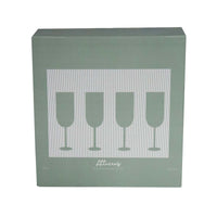 Atticus Ribbed Champagne Glasses