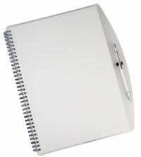 Spiral notebook and pen