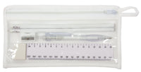 stationery set ruler, pencils, pen, sharpener and rubber