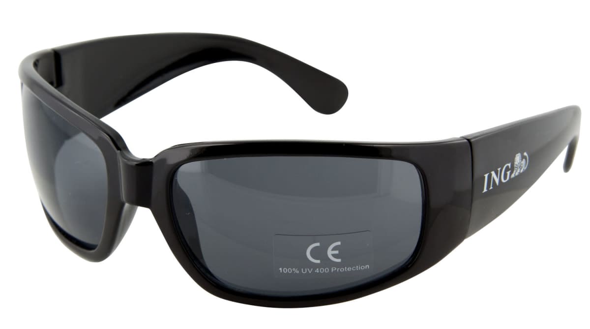 sunglasses wrap style in black UV400 protection urban