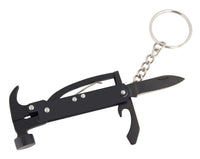 keyring 6 function including hammer in a pouch