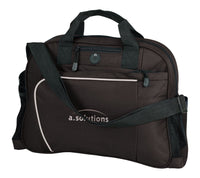 Curved zipped brief bag