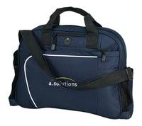 Curved zipped brief bag