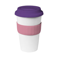 Coffee cup / mug   16oz/535ml Plastic Karma Kup Silicon Lid Reusable