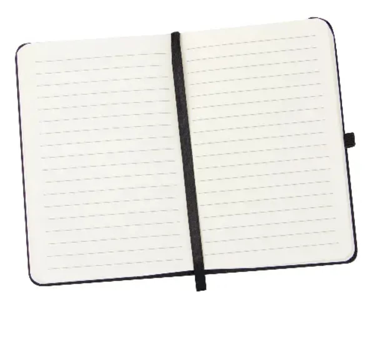 notebook A5 size 160 cream lined pages and internal pocket
