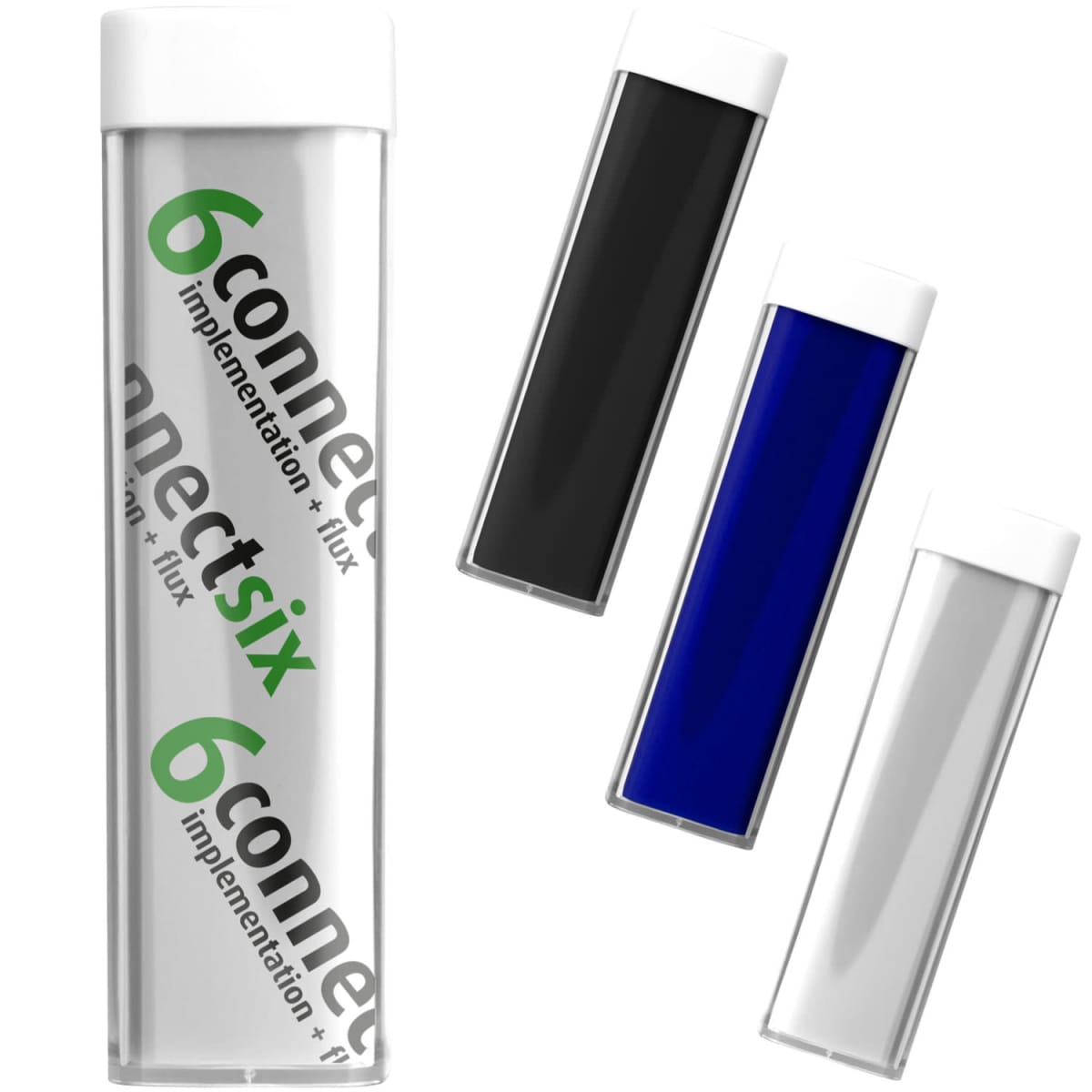 Power Bank 2200mAh clear case with wrap print