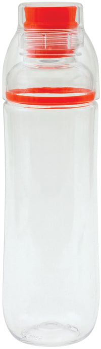 Drink Bottle made from Tritan material with matching silicon band (cap turns into cup) 700ml