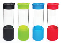 Drink  Bottle  glass with silicone top 500ml