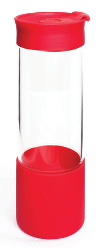 Drink  Bottle  glass with silicone top 500ml