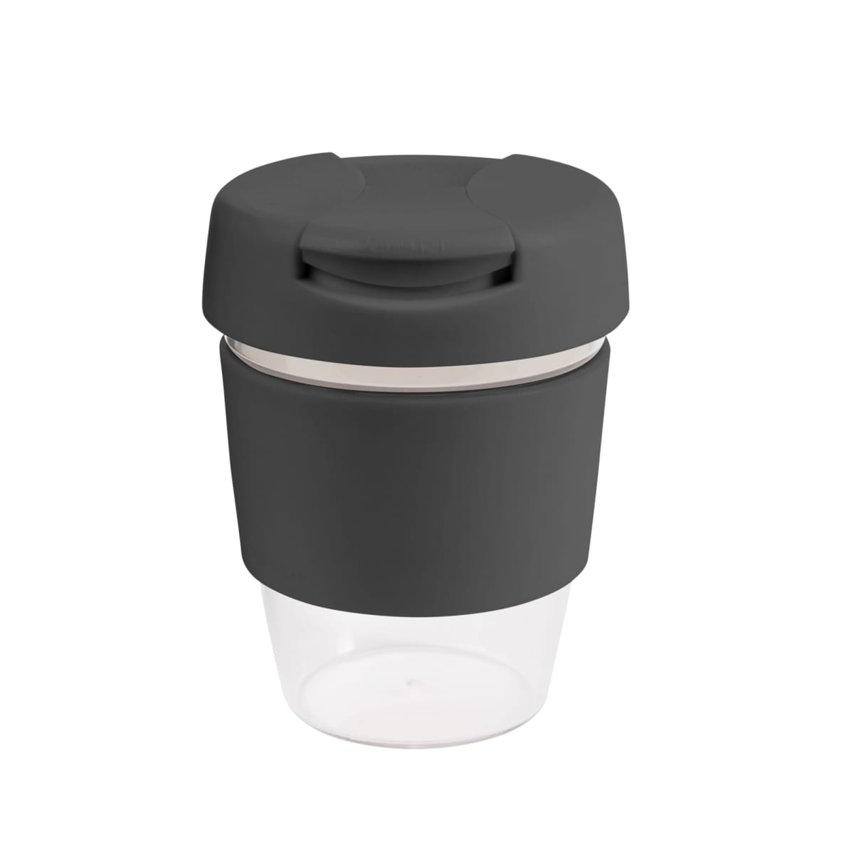coffee cup / Mug 8oz/235ml Clear Plastic Karma Kup Plastic Flip Lid Reusable  Eco Friendly