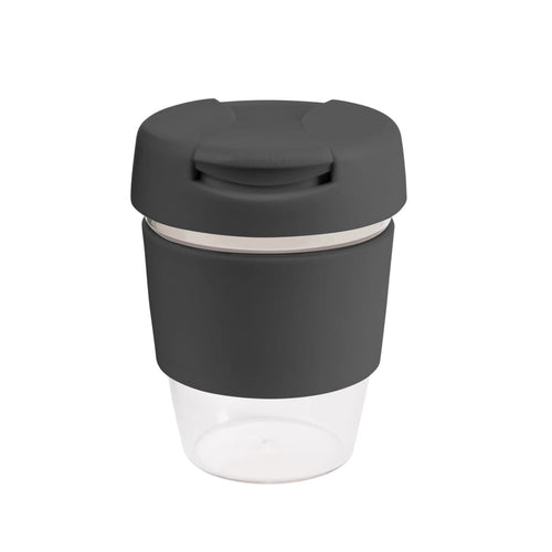 coffee cup / Mug 8oz/235ml Clear Plastic Karma Kup Plastic Flip Lid Reusable  Eco Friendly