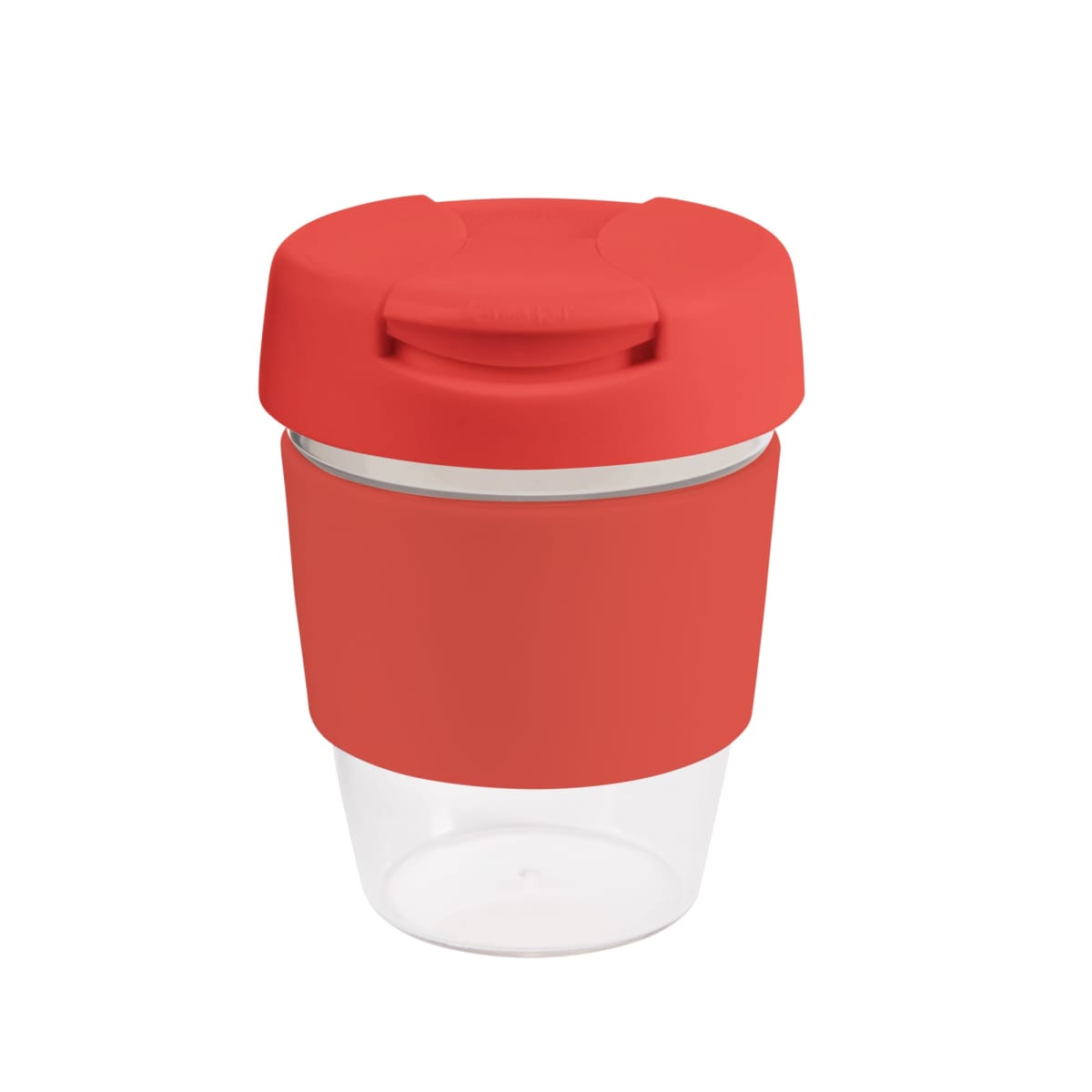 coffee cup / Mug 8oz/235ml Clear Plastic Karma Kup Plastic Flip Lid Reusable  Eco Friendly