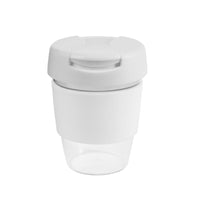 coffee cup / Mug 8oz/235ml Clear Plastic Karma Kup Plastic Flip Lid Reusable  Eco Friendly