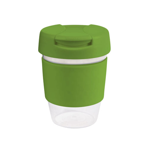 coffee cup / Mug  12oz/340ml Clear Plastic Karma Kup with Plastic Flip Lid Reusable  Eco Friendly