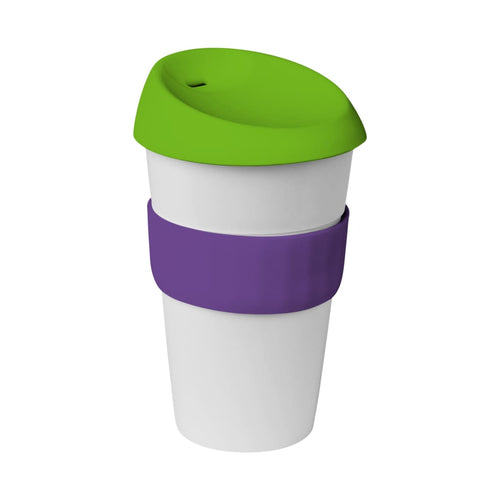 coffee cup / Mug 16oz/535ml Plastic Karma Kup Silicon lid Reusable  Eco Friendly