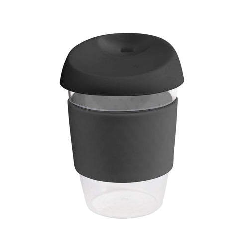 coffee cup / Mug 12oz/340ml Clear Plastic Karma Kup with Silicon Lid Reusable  Eco Friendly