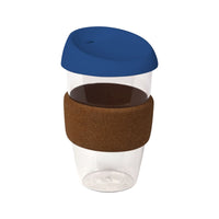 coffee cup / Mug 16oz/535ml Plastic Karma Kup with Cork Band Silicon Lid Reusable  Eco Friendly