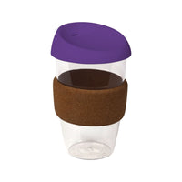 coffee cup / Mug 16oz/535ml Plastic Karma Kup with Cork Band Silicon Lid Reusable  Eco Friendly