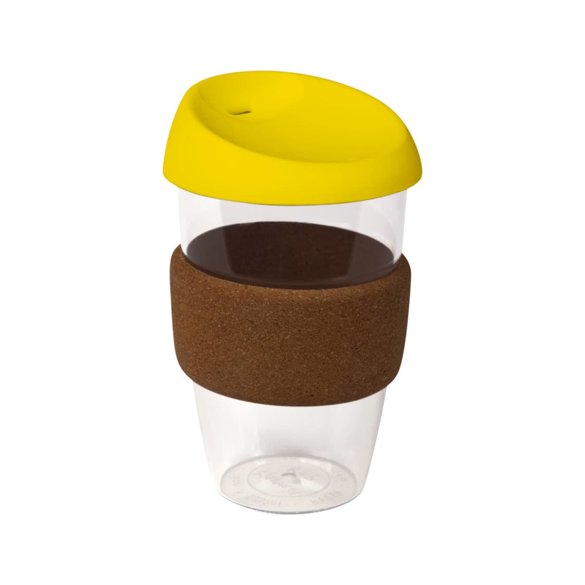 coffee cup / Mug 16oz/535ml Plastic Karma Kup with Cork Band Silicon Lid Reusable  Eco Friendly