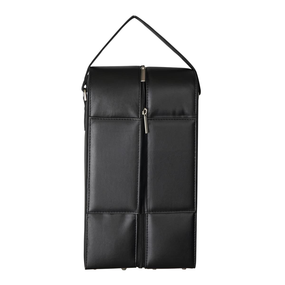 Wine bottle carrier - 2 bottle  leather look