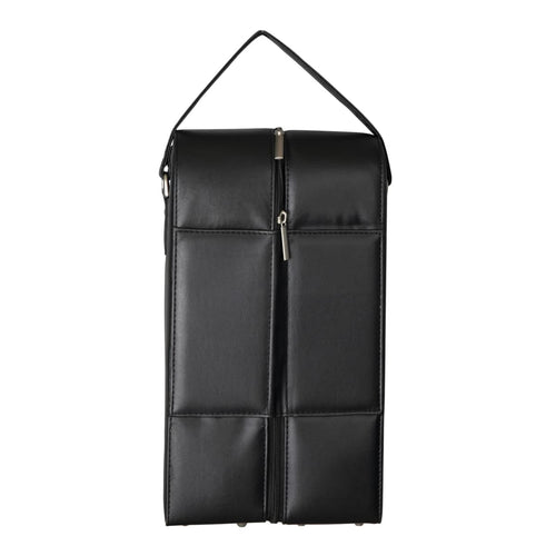 Wine bottle carrier - 2 bottle  leather look