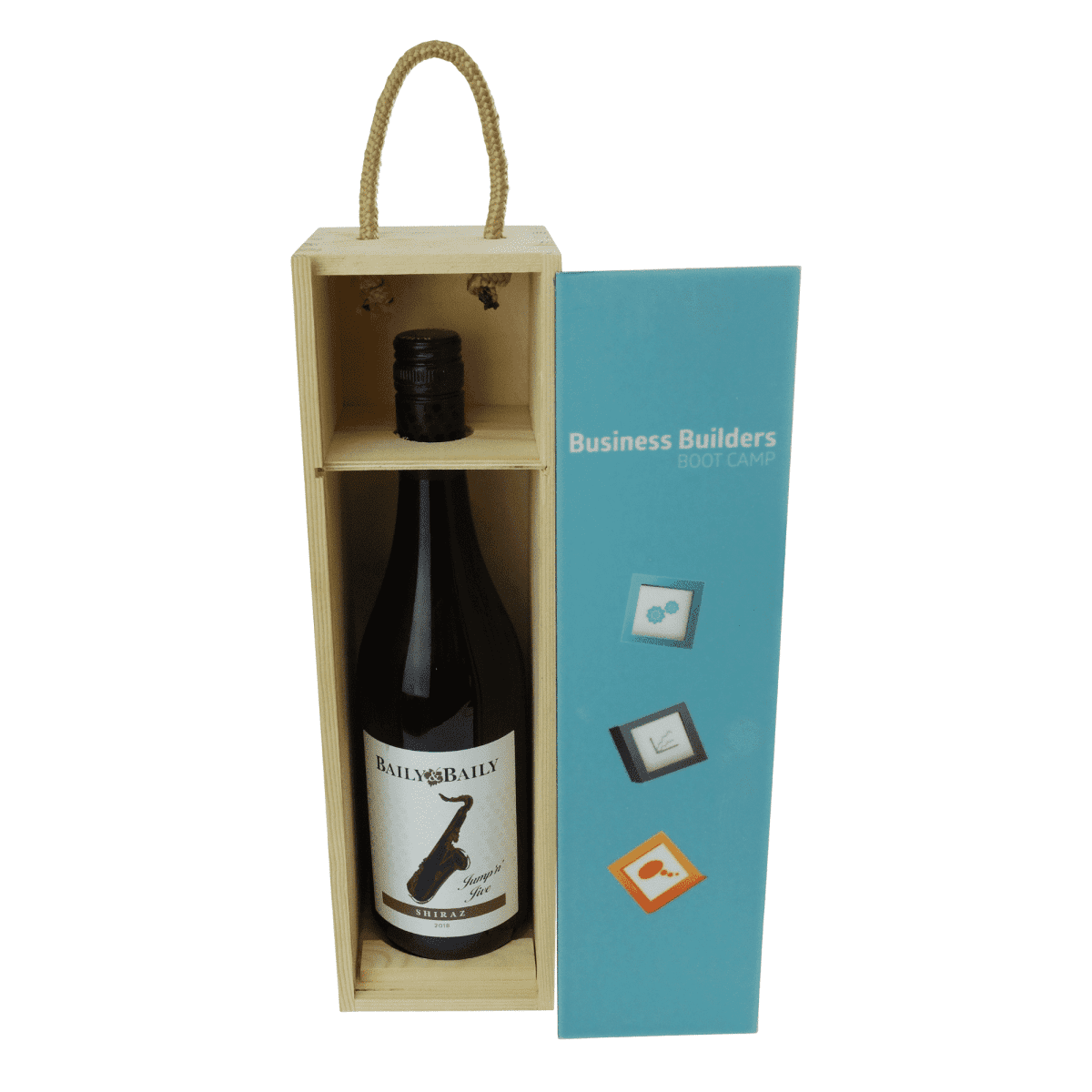 Wood Wine Box with Full Colour Sublimated Cover