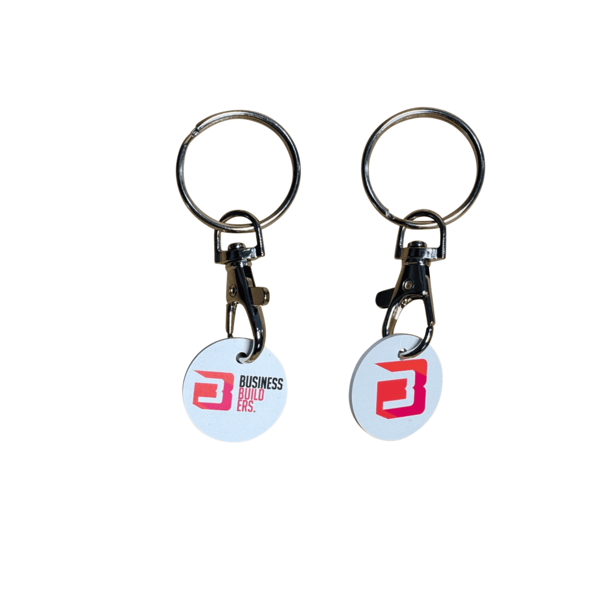 Plastic $1 Trolley Coin with Carabiner  Keyring