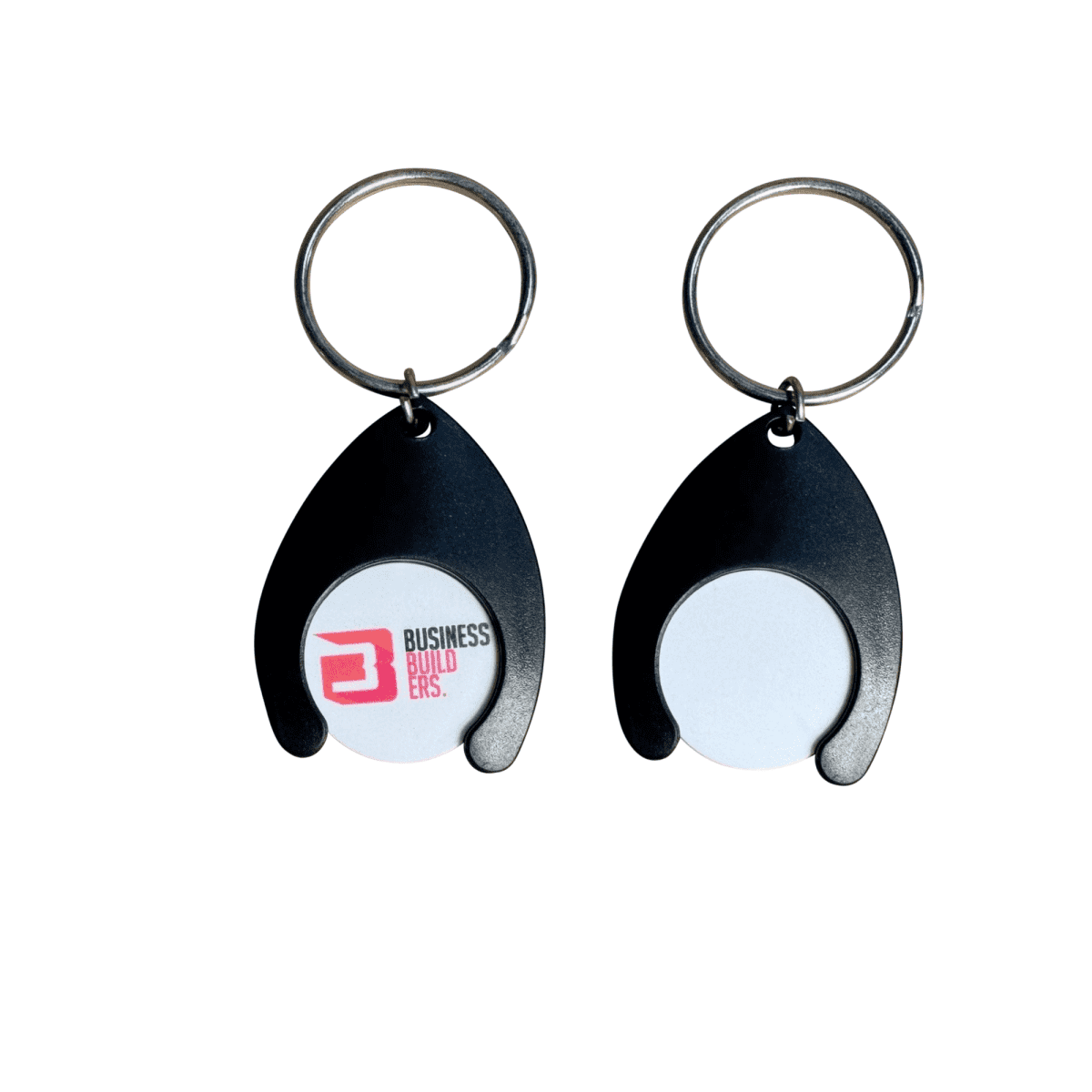 Plastic $1 Trolley Coin with Horseshoe  Keyring
