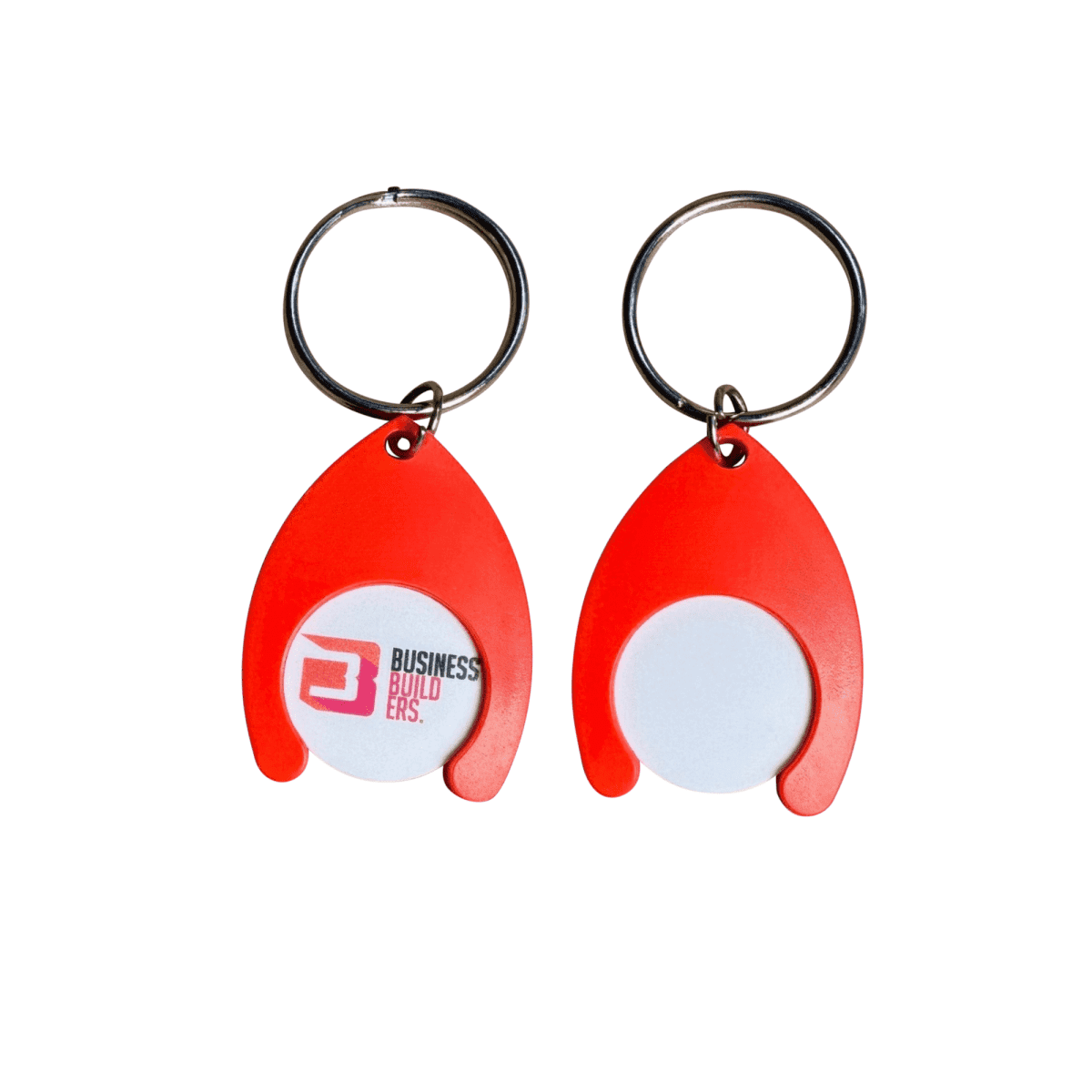 Plastic $1 Trolley Coin with Horseshoe  Keyring - Coin Printed 1 side Horseshoe Unbranded