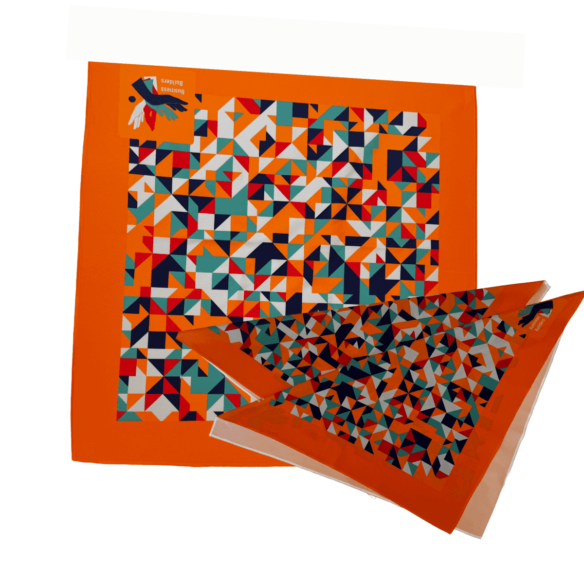 Square Bandana Kerchief Locally Printed Polyester - Bulk Packed
