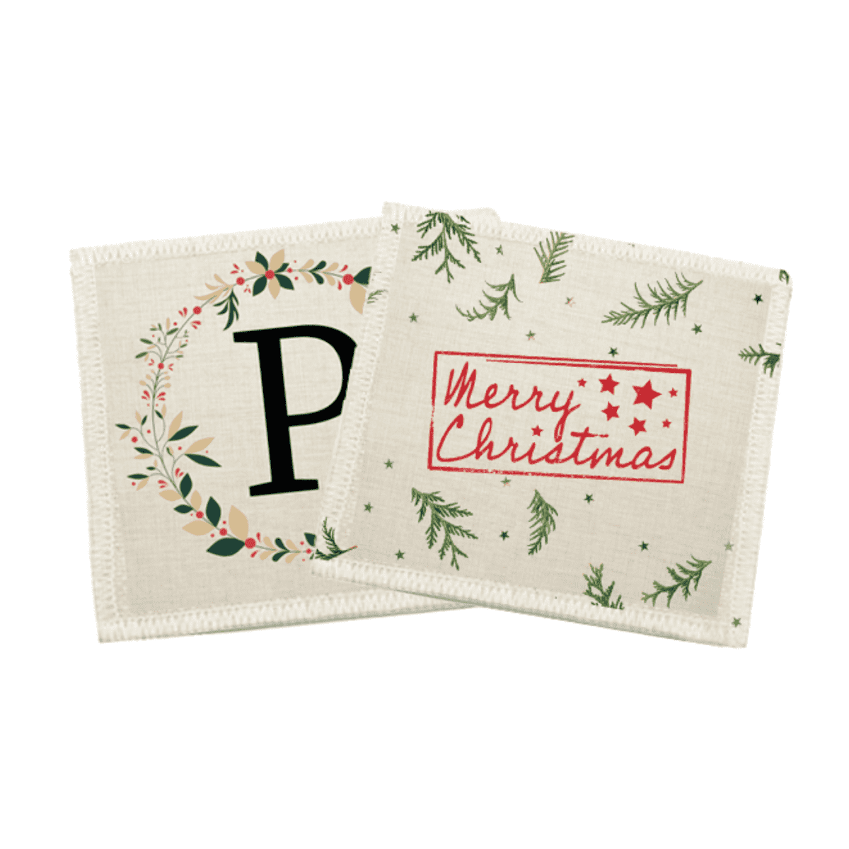 Linen Coaster - Dual Layer 10cm x 10cm