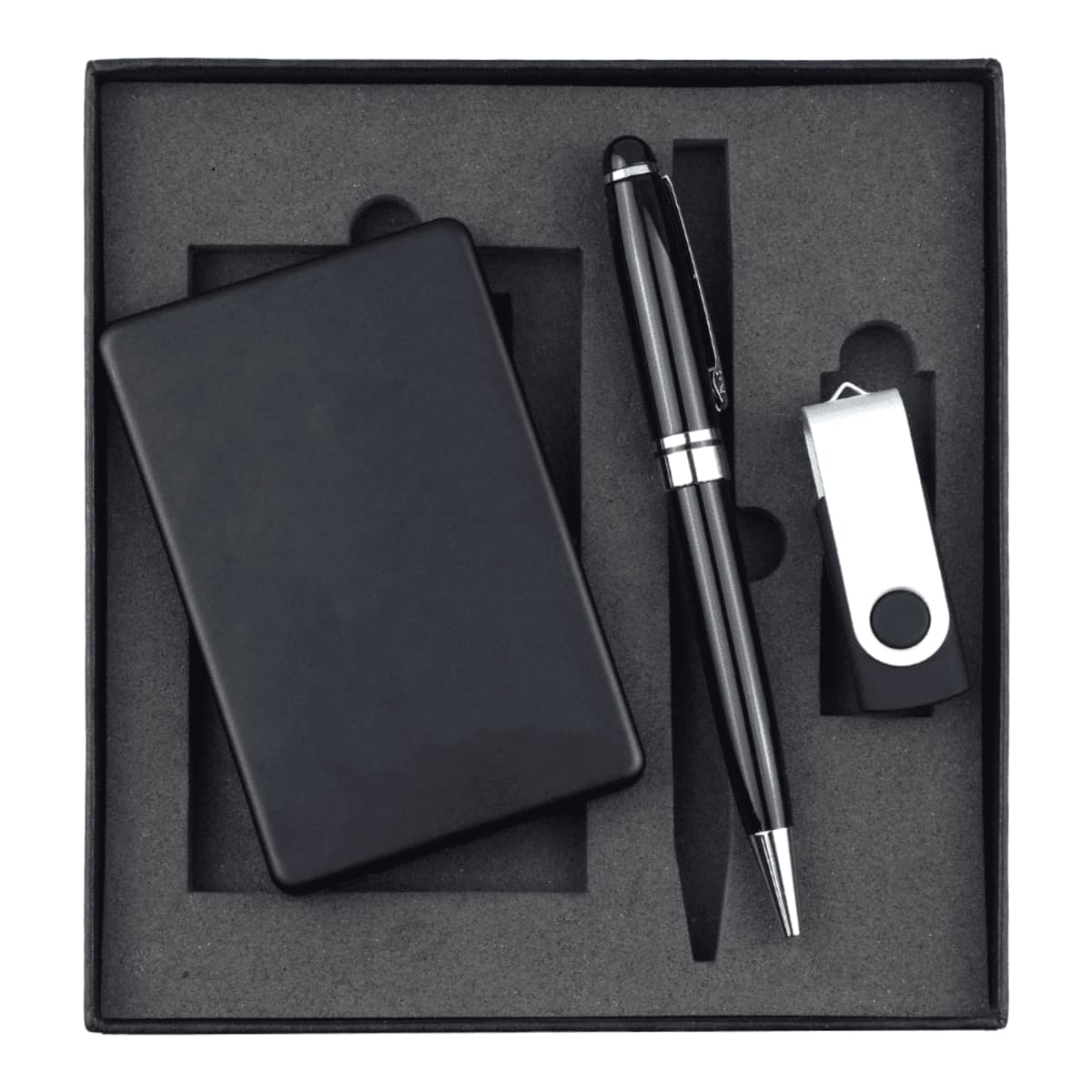 Powerbank, USB (4GB) & Pen Giftset