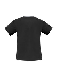 Classic Womens Contrast Crossover Scrub Top