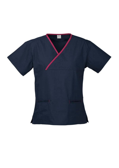 Womens Contrast Scrub Top