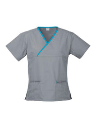 Womens Contrast Scrub Top