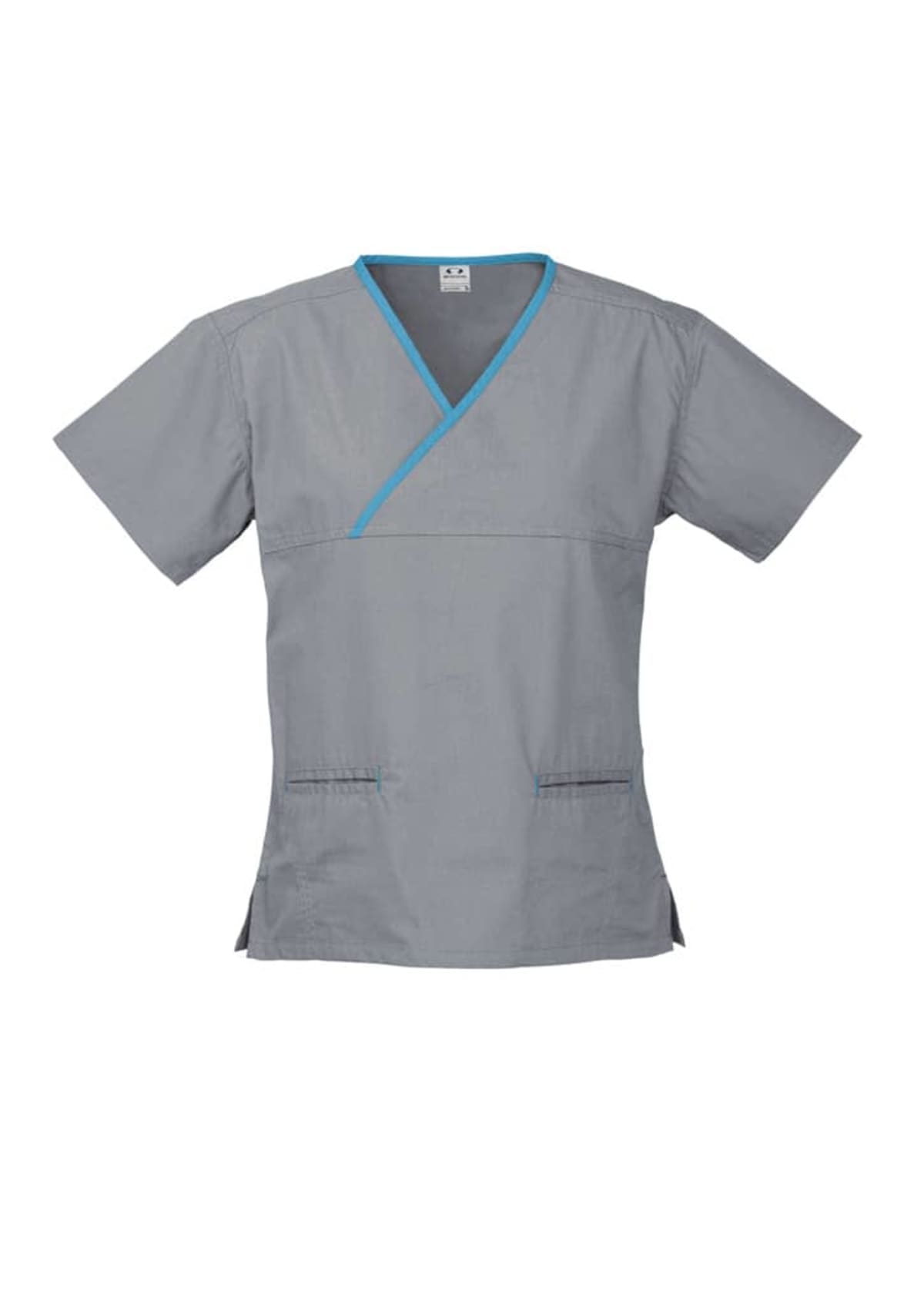 Classic Womens Contrast Crossover Scrub Top