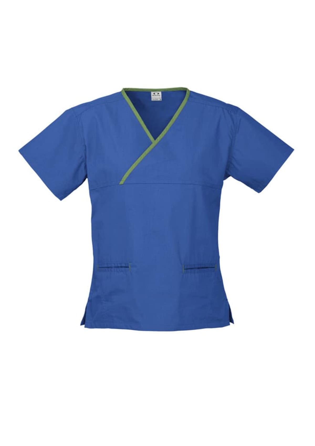 Classic Womens Contrast Crossover Scrub Top