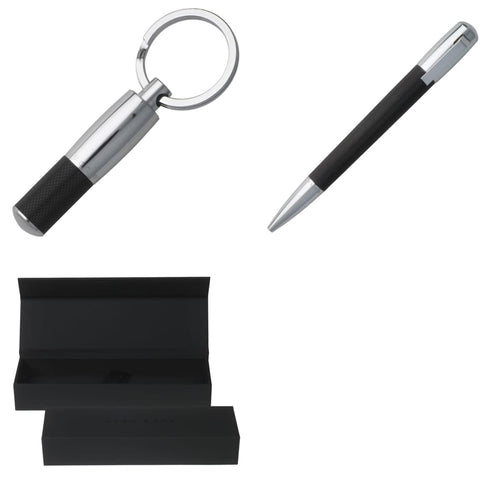 Set Pure Black (ballpoint pen & key ring)