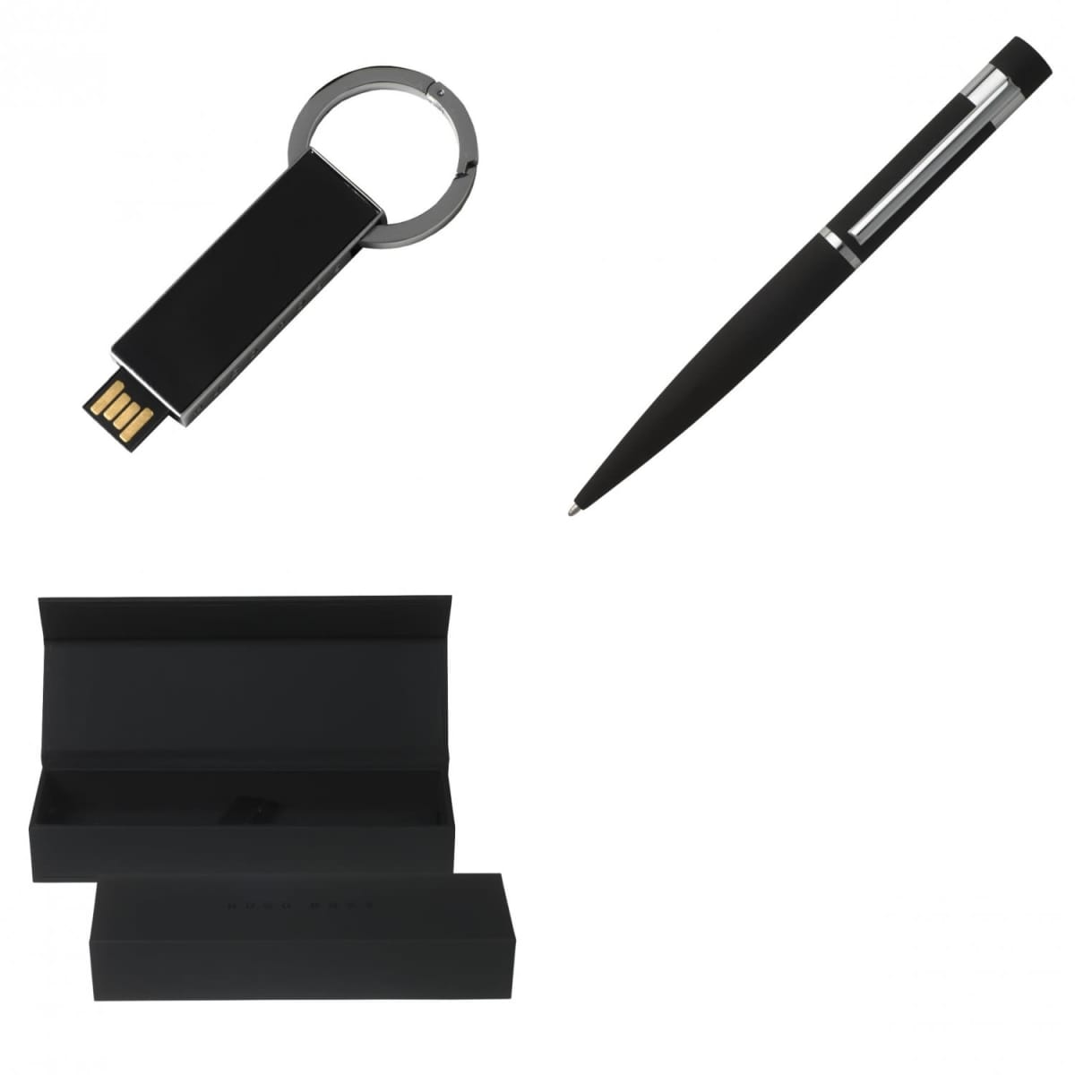 Set Loop Black (ballpoint pen & usb stick)