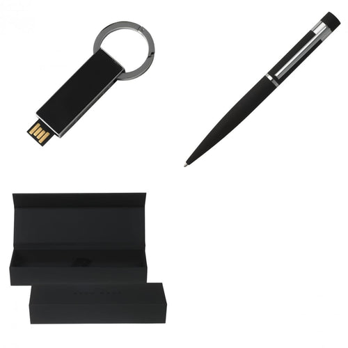 Set Loop Black (ballpoint pen & usb stick)
