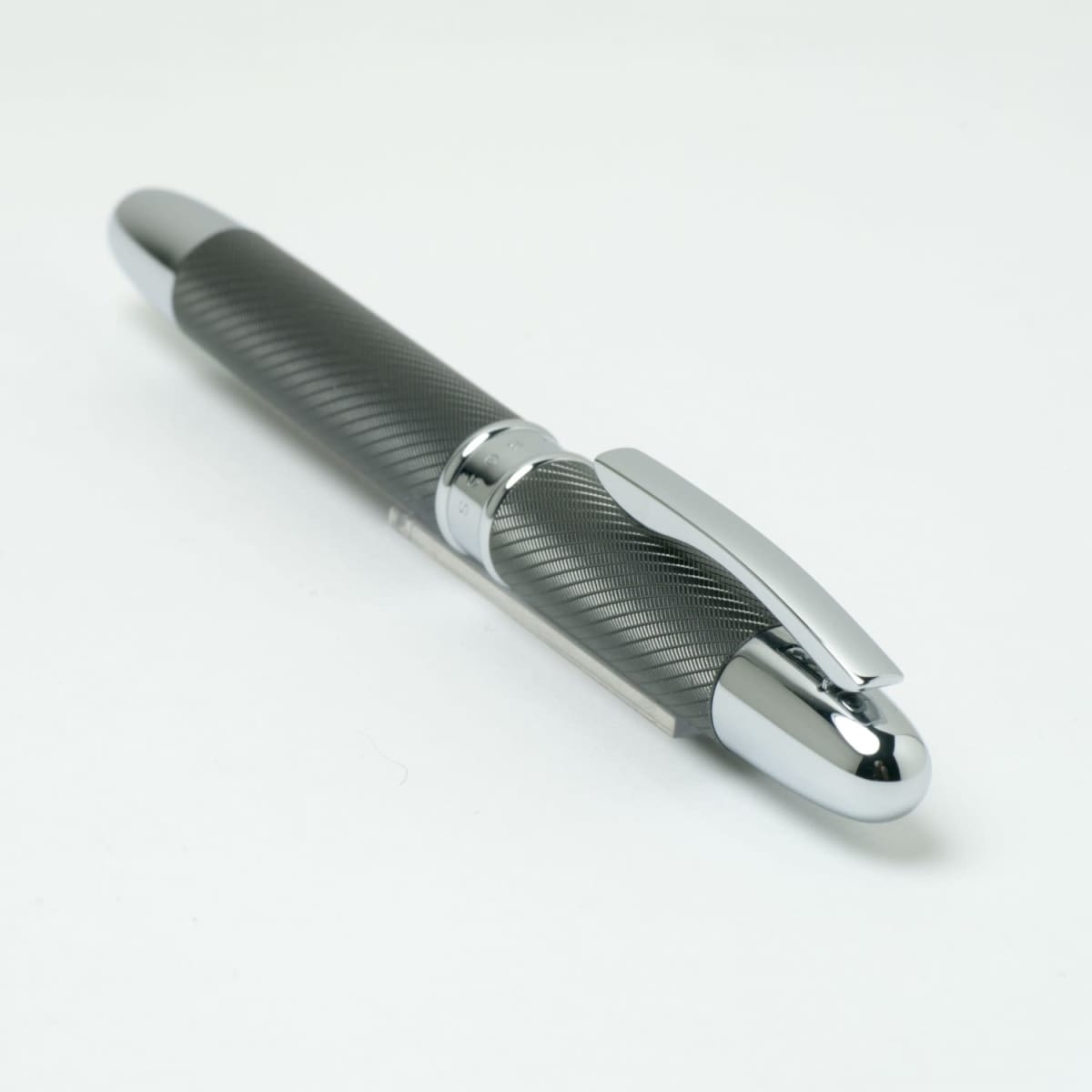 Rollerball pen Stripe Matte Dark Chrome
