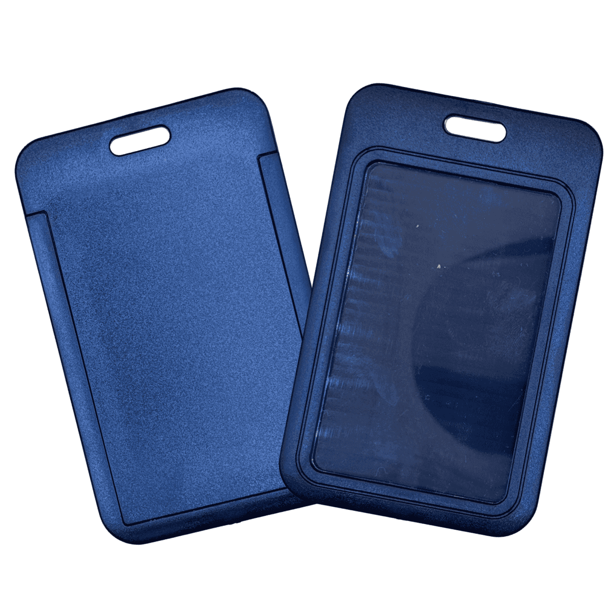 Premium Plastic ID Holder Portrait - Black