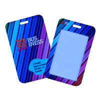 Premium Plastic ID Holder Portrait - White