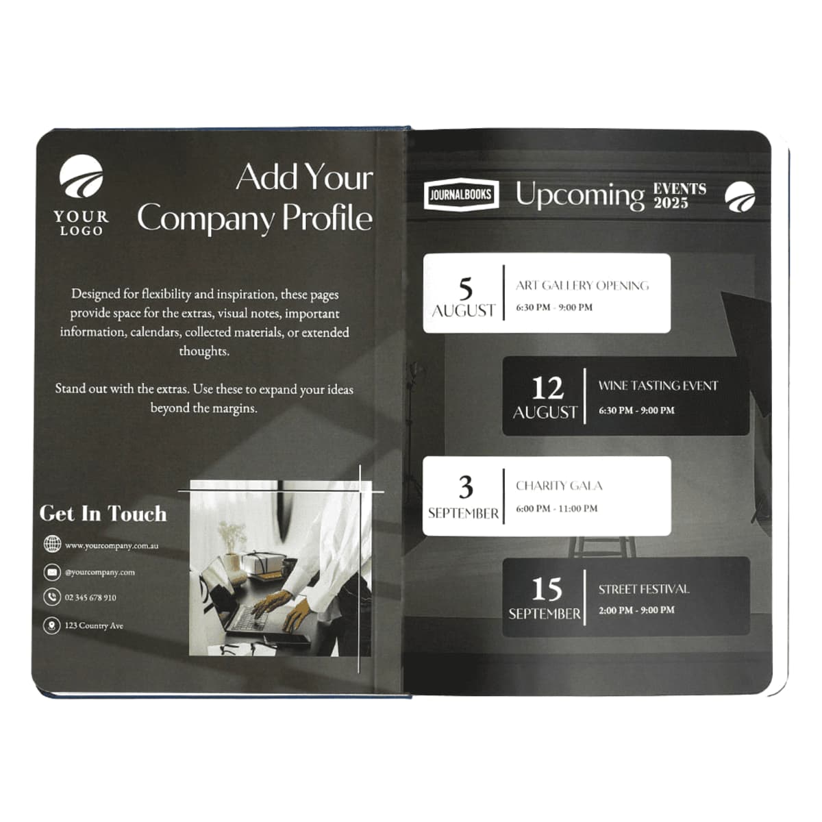 Spectrum A5 Hard Cover Notebook
