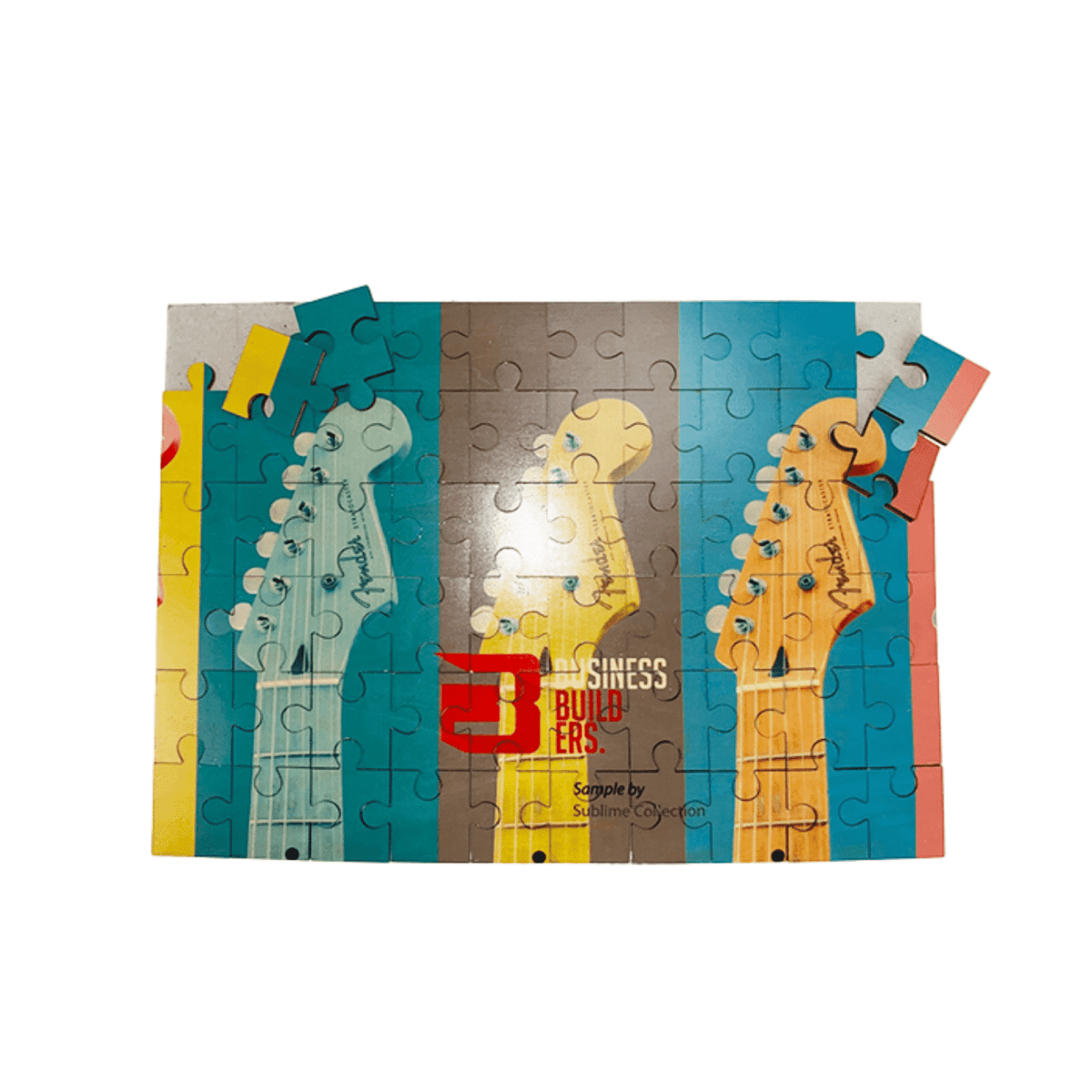 Jigsaw Puzzle Natural Wood 24.5x17.6x3mm 30pcs