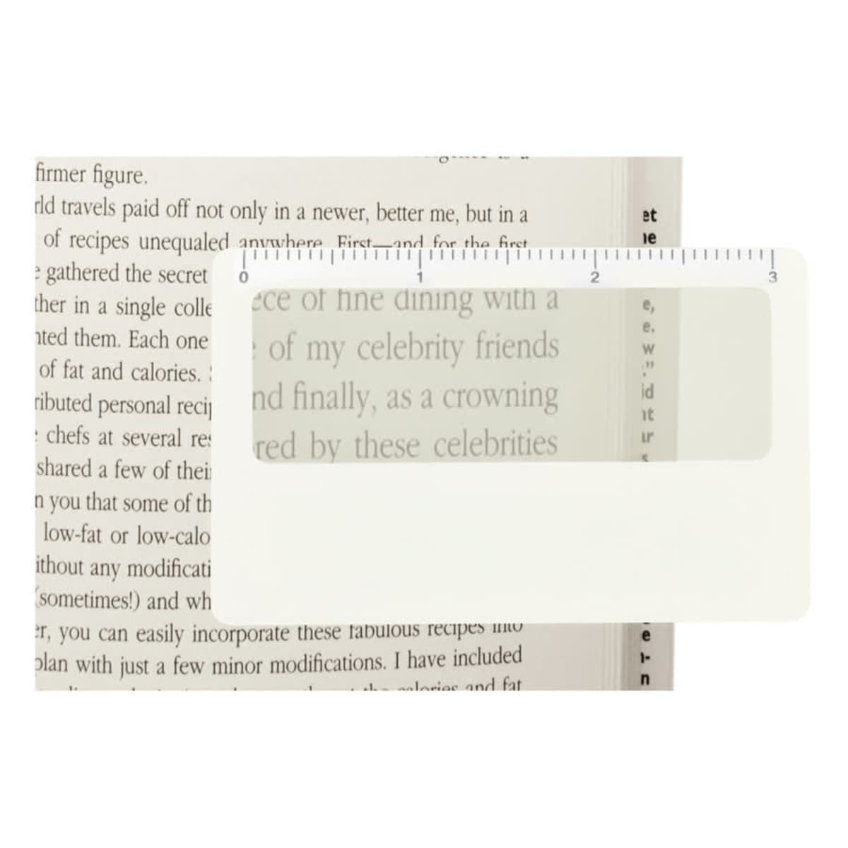 Pocket Ruler Magnifier with Sleeve