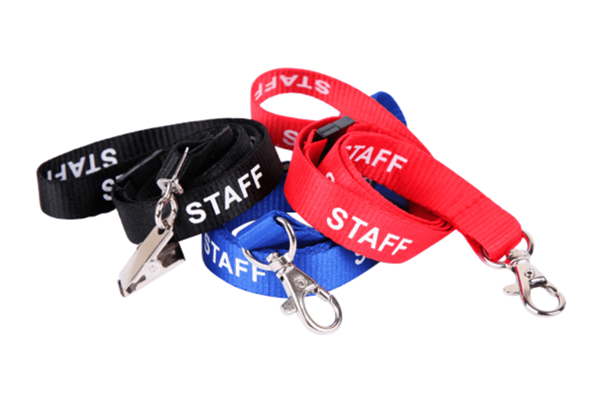 Lanyard Stock Title Staff with Carabiner Clip