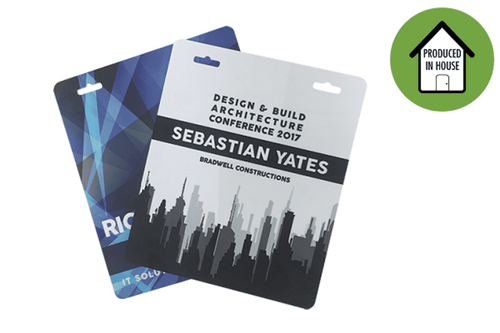 Premium Plastic Large Name Tag Matt Double Side Print