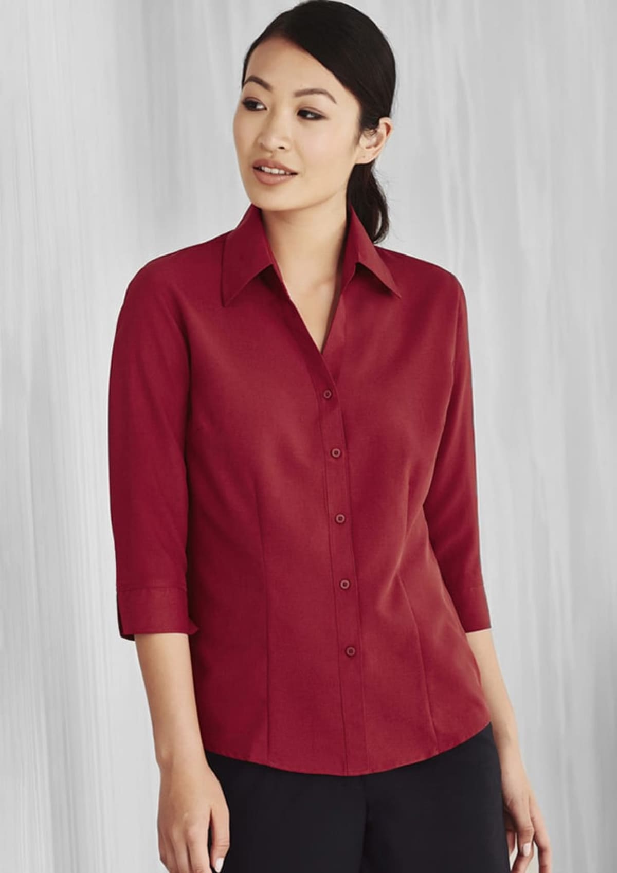 Oasis Ladies Plain 3/4 Sleeve Shirt