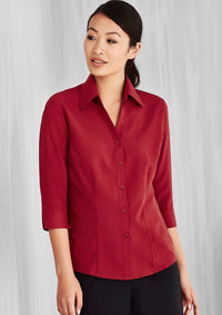 Oasis Ladies Plain 3/4 Sleeve Shirt